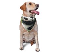 Quteprint Dog Cat Scarf Triangle Bib Bandana - Cute Panda Bamboo Green Soft Breathable Pet Scarf for Small Dogs Cats, Washable Pet Decor for Feeding & Outdoor
