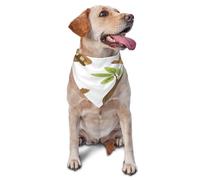 Quteprint Dog Cat Scarf Triangle Bib Bandana - Cute Sloths On Tree Soft Breathable Pet Scarf for Small Dogs Cats, Washable Pet Decor for Feeding & Outdoor