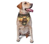Quteprint Dog Cat Scarf Triangle Bib Bandana - Fantasy Deer Fox Soft Breathable Pet Scarf for Small Dogs Cats, Washable Pet Decor for Feeding & Outdoor