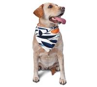 Quteprint Dog Cat Scarf Triangle Bib Bandana - Fruit Orange Leaves Soft Breathable Pet Scarf for Small Dogs Cats, Washable Pet Decor for Feeding & Outdoor