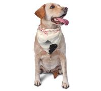 Quteprint Dog Cat Scarf Triangle Bib Bandana - Japanese Cherry Blossoms Mountains Soft Breathable Pet Scarf for Small Dogs Cats, Washable Pet Decor for Feeding & Outdoor