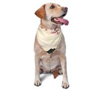 Quteprint Dog Cat Scarf Triangle Bib Bandana - Japanese Cherry Blossoms Mountains Tower Soft Breathable Pet Scarf for Small Dogs Cats, Washable Pet Decor for Feeding & Outdoor
