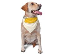 Quteprint Dog Cat Scarf Triangle Bib Bandana - Lemon Fruit Pattern Soft Breathable Pet Scarf for Small Dogs Cats, Washable Pet Decor for Feeding & Outdoor