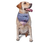 Quteprint Dog Cat Scarf Triangle Bib Bandana - Wolf Tree Flower Cherry Blossoms Soft Breathable Pet Scarf for Small Dogs Cats, Washable Pet Decor for Feeding & Outdoor