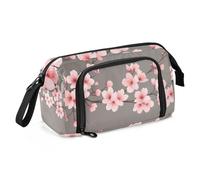 Quteprint Large Capacity Pencil Case, Japanese Cherry Blossoms Tree Branch Portable Pencil Bag Pen Case Pouch with Zipper, Office School Stationery Bag Pencil Box Holder for Teens Girls Boys Adults St