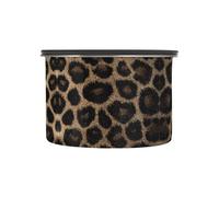 Quteprint Stainless Steel Coffee Storage Containers with Airtight Lid, Leopard Skin Animal Print 30oz Food Storage Container Kitchen Canister for Tea, Coffee Beans, Ground, Sugar Storage