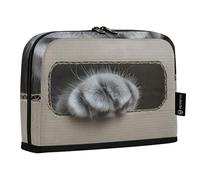 Quteprint Standing Pencil Case - Cute Cat Paw Inside The Box Pencil Bag Stationery Pouch, Portable Makeup Cosmetics Bag, Desk Organizer for School, Office, Students Teens Boys & Girls