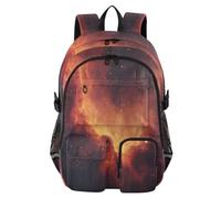 Quteprint Student Laptop Backpack, Galaxy Nebula Stars Twinkling 30L Travel Daypack for Teens College, Casual School Shoulder Bag for Women Men Boys Girls, Fits 14 inch Laptop