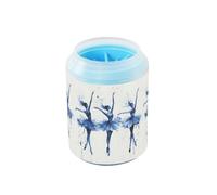 Quteprint Watercolor Ballet Dancer Dog Paw Cleaner Cup - Pet Foot Washer with Soft Silicone Brush, Portable Muddy Paw Cleaner for Small, Medium, Large Breed Dogs & Cats (2.56x2.56x4.53inch)