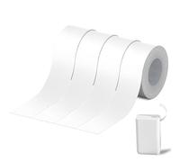 Qutie Label Maker Tape, 4pcs Waterproof DIY Self-Adhesive Labels, Waterproof Label Maker Tape Compatible for Qutie/H11 Label Printer for Name Price Shelf Life Classification Labels (White)
