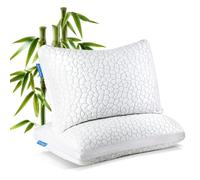 Qutool Shredded Memory Foam Pillows for Sleeping Cooling Pillows with Adjustable Loft Sleeping Bed Pillow for Side and Back Sleeper with Washable Pillow Cover 2Pack…