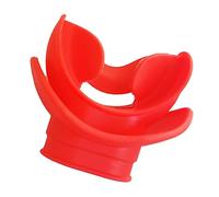 Qutsvosh 1 Piece Moldable Silicone Diving Bite Mouthpiece Regulator Scuba Bite Diving Equipment Water Snorkelling Valve Breathing Red