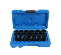 Qutsvosh 13PCS Screw Remover Socket Hexagon Screw Tool Broken Nut Bolt Extractor Chrome-Molybdenum Steel