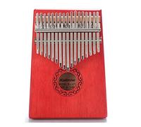 Qutsvosh 17 Key Kalimba Single Board Mahogany Thumb Piano Mbira Mini Keyboard Instrument for Music Lover Beginners Children