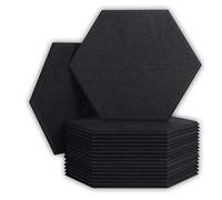 Qutsvosh 18 Pack Acoustic Panels Sound Proof Padding,Hexagon Sound Dampening Panels,for Wall Decor,Studio Acoustic Treatment