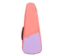 Qutsvosh 23 Inch Ukulele Bag Pink + Bright Small Guitar Bag Plus Cotton Waterproof Backpack Ukulele Bag Backpack Guitar Backpack