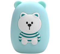Qutsvosh Green Cleansing Brush Silicone Electric Facial Brush for Skin Residus Makeup Sanitizing Bear Brush for Washing