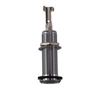 Qutsvosh Guitar Endpin Plug Sockets for Guitar 3 Chrome Threaded Cylinder Long Guitar Bass Output