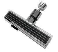 Qutsvosh Universal Rotation Extender Aerator Filter Splash Proof Plastic Kitchen Sink Taps Nozzle Robotic Bubbler Easy to Use Silver