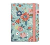 Quttie Passport Holder for Women, Travel RFID Passport Cover, Passport Wallet, 2. Flowers On Green, Hard Cover With 6 Pockets