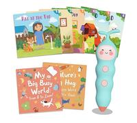 QuTZ Talking Pen Book Set, Educational Toy with 8 Types for Reading Books, 600+ Words and Fun Facts, 6 Phonics Story Books, 700+ Games, Educational Toys for Children Aged 3+