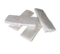 QUUPY 100PCS T-Shirt Bags Clear Plastic Carrier Bags with Handles Retail Shopping Bags Bulk Grocery Merchandise Bags for Supermarket Restaurant Household 26x38cm