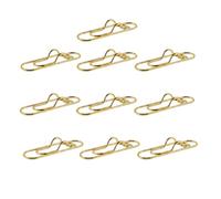 QUUPY 10Pcs Metal Heart Shaped Pen Holder Clips