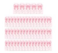 QUUPY 10Pcs Pink Bow Thank You Gift Tags with String