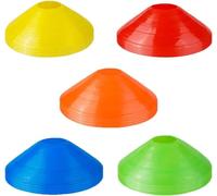 QUUPY 20PCS Football Training Sign Disc Obstacle Safety Football Training Cone Agility Dish Cone Set for Outdoor Sports Space Marker
