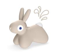 Quut Hoppi Bouncing Bunny Light Grey Hopper Toy, 50x56cm, Vinyl, up to 50kg, for Kids