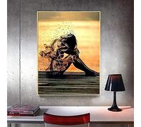 Quuzee 5D Diamond Art Kits Portrait Woman 60x90cm Diamond Painting Kit for Adults Full Drill Diamond Embroidery Crystal Rhinestone Cross Stitch Art Craft Canvas Pictures Home Wall Decor (24x36in)