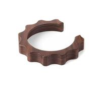 Quvixy Group Head Anti-Scald Ring for Coffee Machines with Wooden Sleeve | Enhances grip and reduces scald risk during steaming with a thicker wooden sleeve that stays cool to the touch for daily use.