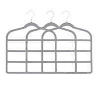 Quvixy Hangers 4-Tier Space-Saving Closet Organizer for Pants, Skirts | Premium non-slip velvet coating keeps delicate fabrics from slipping and shedding while preserving color and shape.