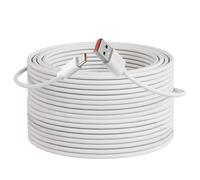 Quwem 10M Extra Long USB-C Cable,USB A to USB C Power Extension Charge Cable Fast Charging Cord for Mi 2K Security Cameras Smartphones Controller and Tablets Type C Charging Extension Lead (White)