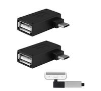 Quwem 2 Pack 90° Right Angle OTG Adapter,10gbps USB A Male to USB C Female Converter with L-Shaped Angle Design Compatible with Firestick 2nd/3rd/4k Gen Android Devices Laptop Tablets Black