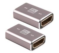 Quwem 2PCS 8K HDMI Coupler 2.1 Female to Female Adapter, HDMI Connector Support 3D 8K@60Hz/4K@120Hz UHD EARC HDR HDCP Adapter Extender Compatible with Laptop HDTV PC Monitor Cinema PS4 Projector