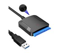 Quwem SATA to USB 3.0 Adapter Cable,USB to SATA III 5Gbps Hard Disk Drive Converter Cable for 2.5"/3.5" HDD/SSD Hard Driver Adapter Lead Compatible with UASP TRIM WD Seagate Toshiba Drives up to 10TB