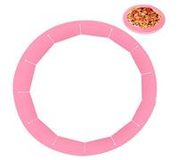 QUWOLACE Adjustable Silicone Pie Crust Shield, Pie BPA-free Pie Crust Protector Cover Kitchen Tool for Baking Pie Pizza, Fit 8-10.7 Inch Pies- Dishwasher Safe (Pink)