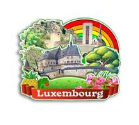Quwsne Luxembourg Fridge Magnet Fridge Magnet City Travel Souvenirs Tourist Gifts Classic 3D Landmarks Handmade Home Decor -2432
