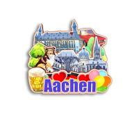Quwsne Refrigerator Magnet Aachen Germany Fridge Magnet City Travel Souvenirs Tourist Gifts 3D Classic Landmarks Handmade Crafts Home Decoration - 1412