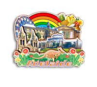 Quwsne Refrigerator Magnet Adelaide Australia Fridge Magnet City Travel Souvenirs Tourist Gifts 3D Classic Landmarks Handmade Crafts Home Decoration -2765
