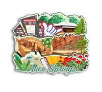 Quwsne Refrigerator Magnet Alice Springs Australia Fridge Magnet City Travel Souvenirs Tourist Gifts 3D Classic Landmarks Handmade Crafts Home Decoration -2763