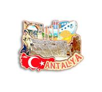 Quwsne Refrigerator Magnet Antalya Turkey Fridge Magnet City Travel Souvenirs Tourist Gifts 3D Classic Landmarks Handmade Crafts Home Decoration - 1444