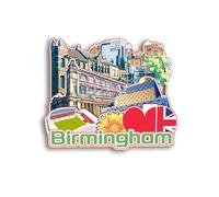 Quwsne Refrigerator Magnet Birmingham UK Fridge Magnet City Travel Souvenirs Tourist Gifts 3D Classic Landmarks Handmade Crafts Home Decoration - 1299
