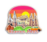 Quwsne Refrigerator Magnet Buenos Aires Argentina Fridge Magnet City Travel Souvenirs Tourist Gifts 3D Classic Landmarks Handmade Crafts Home Decoration2035