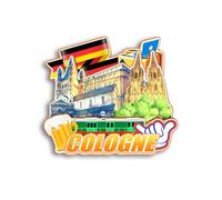 Quwsne Refrigerator Magnet Cologne Germany Fridge Magnet City Travel Souvenirs Tourist Gifts 3D Classic Landmarks Handmade Crafts Home Decoration - 1397