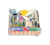 Quwsne Refrigerator Magnet Coventry UK Fridge Magnet City Travel Souvenirs Tourist Gifts 3D Classic Landmarks Handmade Crafts Home Decoration - 1329