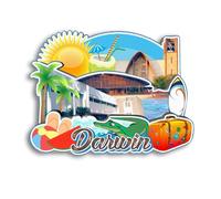 Quwsne Refrigerator Magnet Darwin Australia Fridge Magnet City Travel Souvenirs Tourist Gifts 3D Classic Landmarks Handmade Crafts Home Decoration -2759
