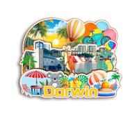 Quwsne Refrigerator Magnet Darwin Australia Fridge Magnet City Travel Souvenirs Tourist Gifts 3D Classic Landmarks Handmade Crafts Home Decoration -2760