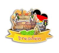 Quwsne Refrigerator Magnet Dresden Germany Fridge Magnet City Travel Souvenirs Tourist Gifts 3D Classic Landmarks Handmade Crafts Home Decoration -3429